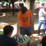 Momento de la II Exhibición de ajedrez