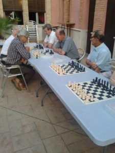 Algunas de las partidas de ajedrez que se jugaron