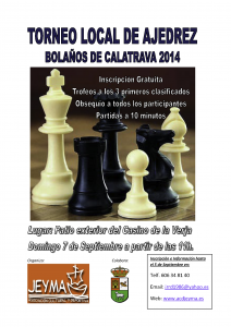 Torneo de Ajedrez Local Bolaños de Calatrava 2014